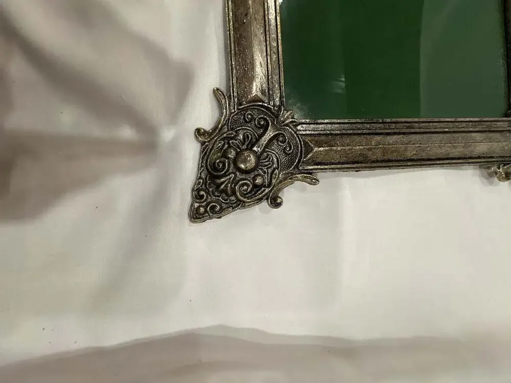 Vintage 5x7 Ornate Baroque Style Metal Picture Frame  Unbranded
